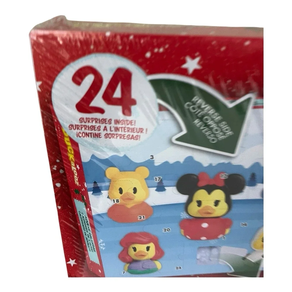 Disney Duckalooz Christmas Advent Calendar 24 Rubber Duck Figures Toy New 2025